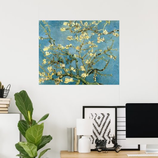 Bloeiende amandelboom Post-Impressionistisch Poste Poster (Thuiskantoor)