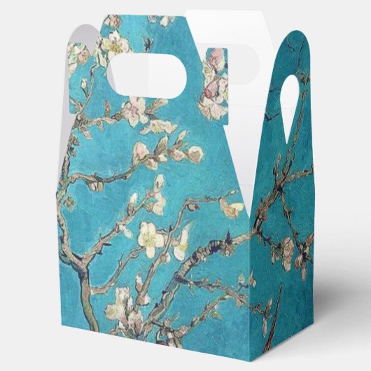 Bloeiende amandelboom Van Gogh Bruiloft Bedankdoosjes (Geopend)