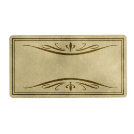 Bloeiende apotheeketiketten etiket