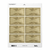 Bloeiende apotheeketiketten etiket (Full Sheet)