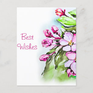 Bloeiende appelbloesems briefkaart