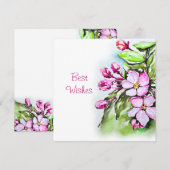 Bloeiende appelbloesems kaart (Voorkant / Achterkant)