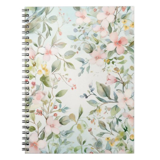 Bloeiende appelbomen aquarellen notitieboek (Voorkant)