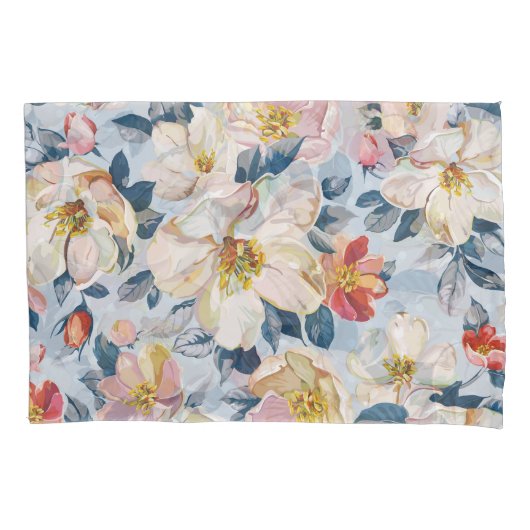 Bloeiende appelboom, elegantie patroon. kussensloop (Voorkant)
