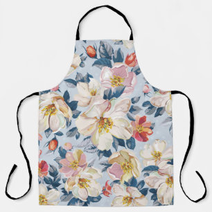 Bloeiende appelboom, elegantie patroon. schort