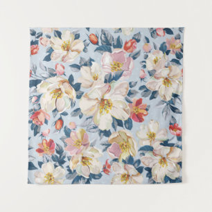 Bloeiende appelboom, elegantie patroon. wandkleed