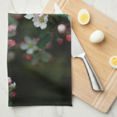 Bloeiende appelboom, lentemood theedoek (Quarter Fold)