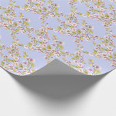 Bloeiende Apple Cherry Waterverf Pattern Cadeaupapier (Hoek)