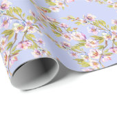 Bloeiende Apple Cherry Waterverf Pattern Cadeaupapier (Rol Hoek)