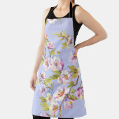 Bloeiende Apple Cherry Waterverf Pattern Schort (Insitu)