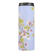 Bloeiende Apple Cherry Waterverf Pattern Thermosbeker (Achterkant)