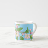 Bloeiende Apple Tree Branch Sky Blue Espresso Kop (Voorkant rechts)