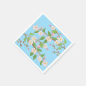 Bloeiende Apple Tree Branch Sky Blue Servet (Hoek)