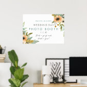 Bloeiende Aquarel Fotohokje Poster (Thuiskantoor)