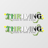 Bloeiende Aro trots Raamsticker (Vel)