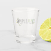 Bloeiende Aro trots Shot Glas (Achterkant)