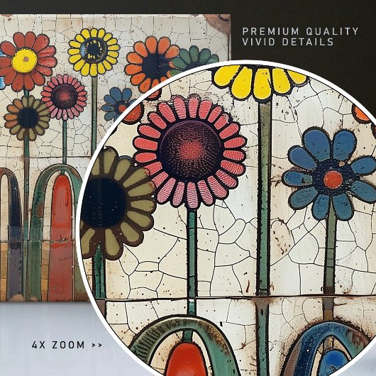 Bloeiende Array Crackle Glaze Keramische Tegel Tegeltje