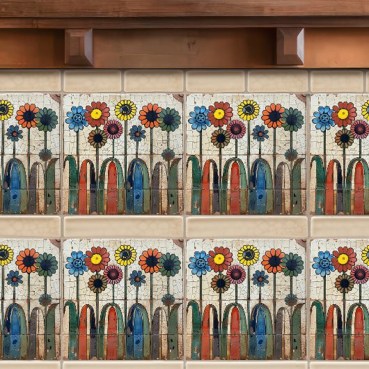 Bloeiende Array Crackle Glaze Keramische Tegel Tegeltje