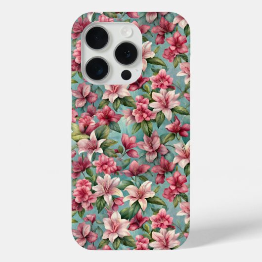 Bloeiende Azalea's patroon Case-Mate iPhone Case (Achterkant)