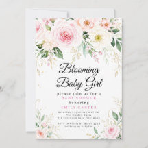 Bloeiende Baby Meisje Bloemen Baby Shower