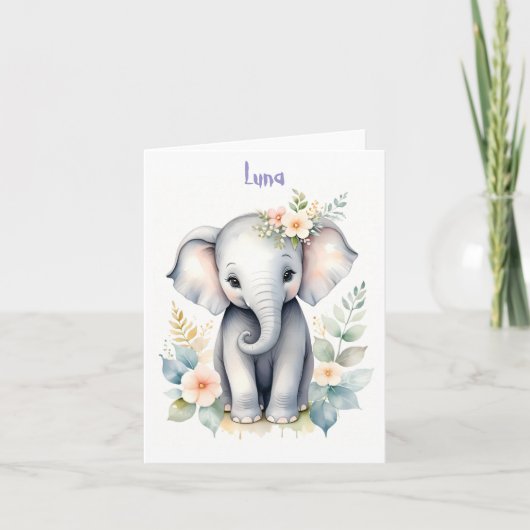 Bloeiende Baby Olifant (Voorkant)
