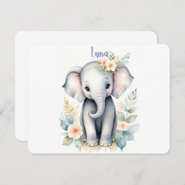 Bloeiende Baby Olifant Kaart