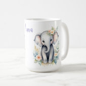 Bloeiende Baby-olifant Koffiemok (Voorkant rechts)