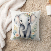 Bloeiende Baby-olifant Kussen (Deken)