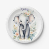 Bloeiende Baby-olifant Papieren Bordje (Voorkant)