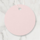 Bloeiende Baby Shower Bedankjes Labels (Achterkant)