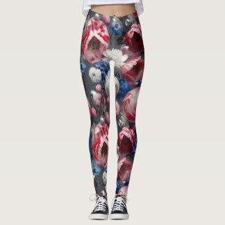 Bloeiende Beauty Leggings Floral Elegance in Motio