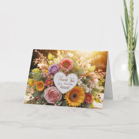 Bloeiende bedankkaart (Voorkant)