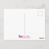 Bloeiende behang Japanse Magnolia Art Briefkaart (Achterkant)