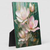 Bloeiende behang Japanse Magnolia Art Fotoplaat (Zijkant)