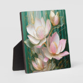 Bloeiende behang Japanse Magnolia Art Fotoplaat (Voorkant)