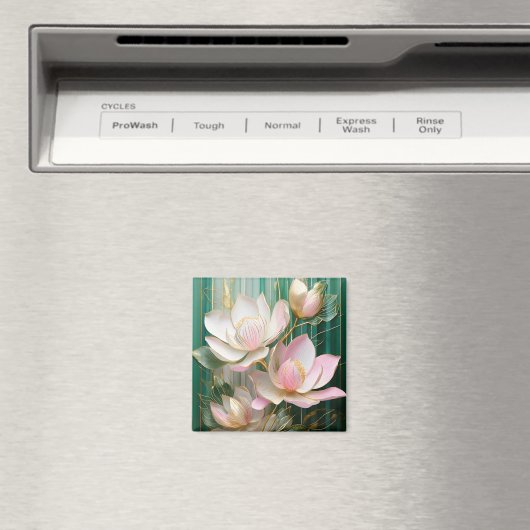 Bloeiende behang Japanse Magnolia Art Magneet (Insitu (Vaatwasser))