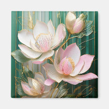 Bloeiende behang Japanse Magnolia Art