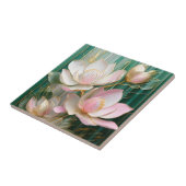 Bloeiende behang Japanse Magnolia Art Tegeltje (Zijkant)