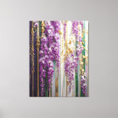 Bloeiende behang Violet Gold Wisteria Canvas Afdruk (Voorkant)