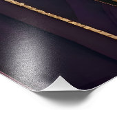 Bloeiende behang Violet Gold Wisteria Foto Afdruk (Hoek)