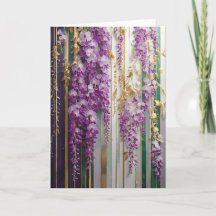 Bloeiende behang Violet Gold Wisteria