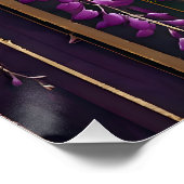 Bloeiende behang Violet Gold Wisteria Perfect Poster (Hoek)