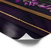 Bloeiende behang Violet Gold Wisteria Perfect Poster (Hoek)