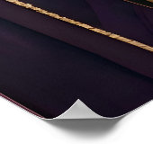 Bloeiende behang Violet Gold Wisteria Poster (Hoek)