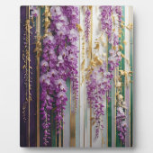 Bloeiende Behang Violet Goud Wisteria Fotoplaat (Voorkant)