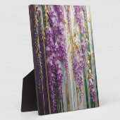 Bloeiende Behang Violet Goud Wisteria Fotoplaat (Zijkant)