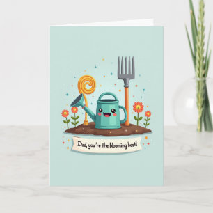 Bloeiende Beste Papa Illustratiekaart Kaart