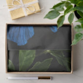 Bloeiende blauwe hibiscus bloem, tissuepapier (Geschenk)