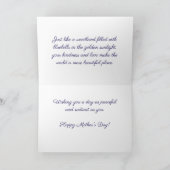 Bloeiende blauwe klokjes - Moederdagkaart naar wen Kaart (Binnen)