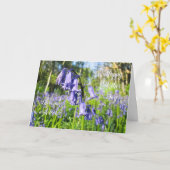 Bloeiende blauwe klokjes - Moederdagkaart naar wen Kaart (Gele Bloem)